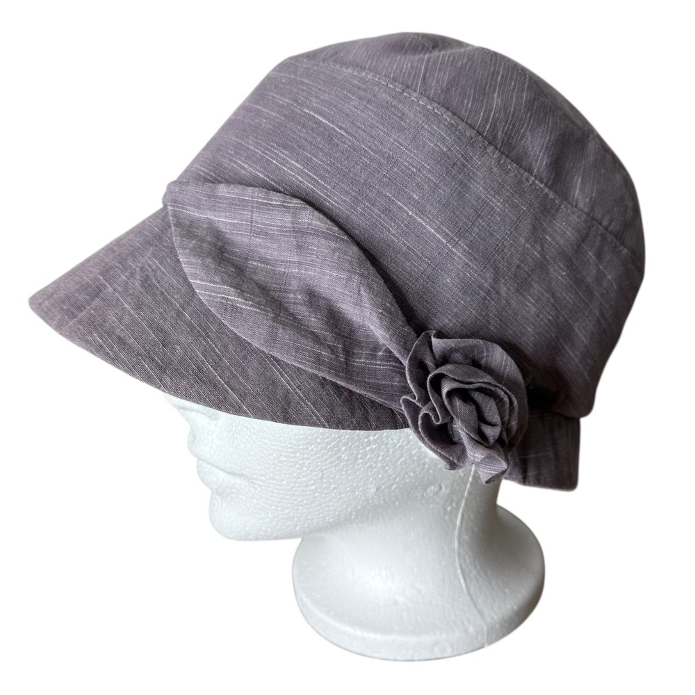 DELUX Lavender Purple Cloche Hat Newsboy Poorboy Gatsby Vintage Inspired